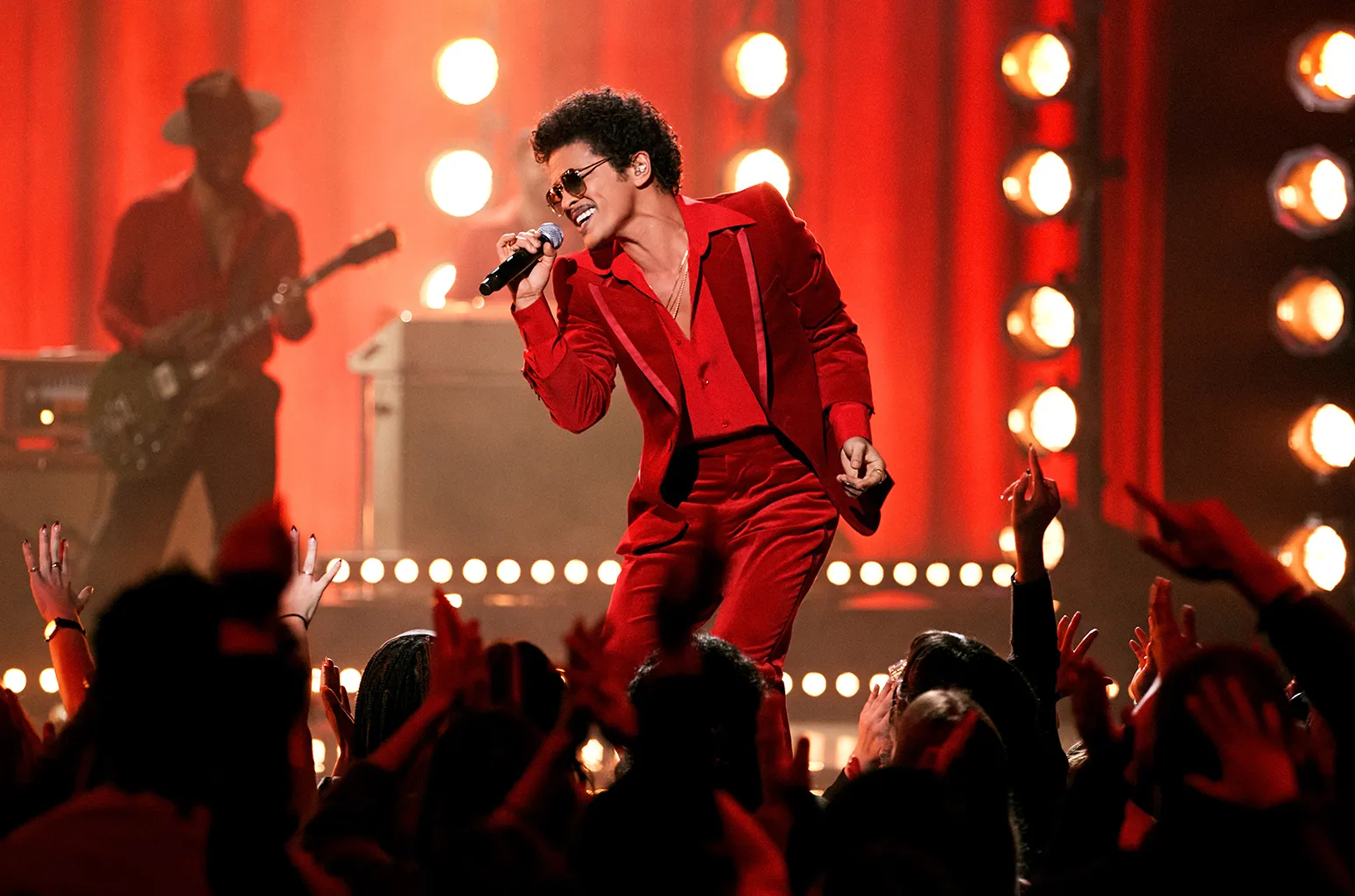 Crowd at a Bruno Mars show